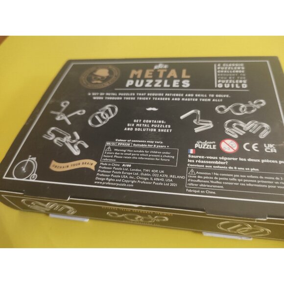 Six Metal puzzles by IQ Original Hand Made Puzzles - Picture 5 of 5